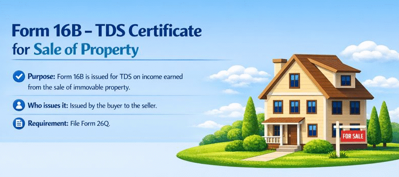 Form 26QB: TDS on sale of immovable property