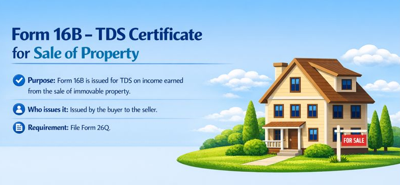 Form 26QB: TDS on sale of immovable property